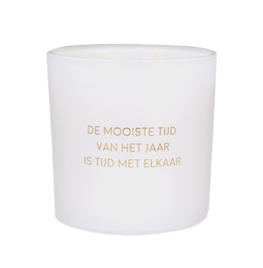Geurkaars De mooiste tijd van het jaar is tijd met elkaar - MyFlame Geurkaars De mooiste tijd van het jaar is tijd met elkaar - MyFlame