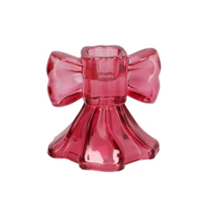 Kandelaar strikje roze