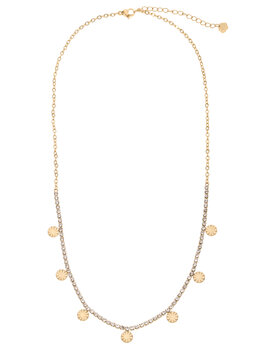 Ketting steentjes en muntjes goud - Rose & Camellia