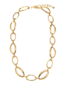 Ketting grove schakel ovaal goud - Rose & Camellia