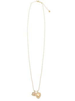 Lange ketting klavertjevier en hartje goud - Rose & Camellia